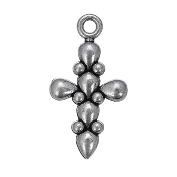 RAINXTAR Antique Silver Color Catholic Cross Shaped Pendant Charms 13*24mm 50pcs AAC232
RAINXTAR Antique Silver Color Catholic Cross Shaped Pendant Charms 13*24mm 50pcs AAC232