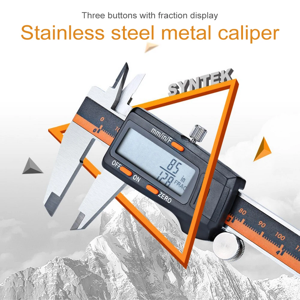 150mm Stainless Steel Calipers Digital Display LCD Vernier Caliper Automatically Converts Measurements To Inches Or Millimeters
150mm Stainless Steel Calipers Digital Display LCD Vernier Caliper Automatically Converts Measurements To Inches Or Millimeters