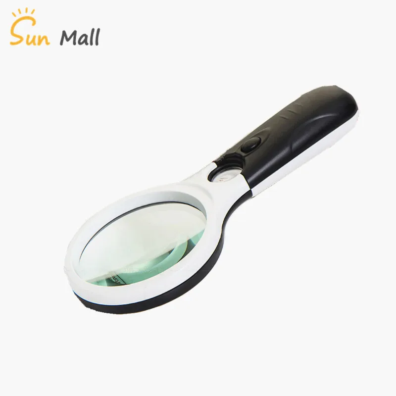 Handheld 3X 45X Illuminated Magnifier Microscope Magnifying Glass Aid Reading for Seniors loupe Jewelry Repair Tool With 3 LED
Handheld 3X 45X Illuminated Magnifier Microscope Magnifying Glass Aid Reading for Seniors loupe Jewelry Repair Tool With 3 LED