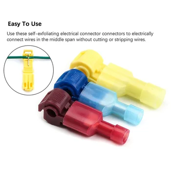 60Pcs T-Tap Insulated Electrical Wire Quick Splice Connectors+Male Crimp Terminal CLH@8
60Pcs T-Tap Insulated Electrical Wire Quick Splice Connectors+Male Crimp Terminal CLH@8