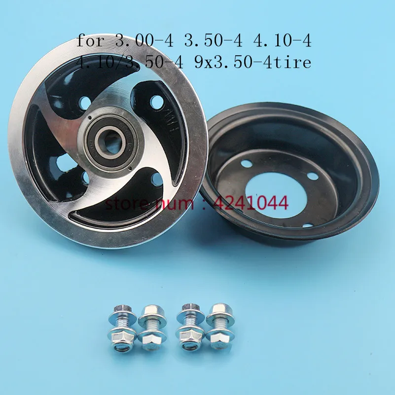 Electric Scooter 3.00-4 3.50-4 4.10-4 4.10/3.50-4 9x3.50-4'' wheel rim 4 inch alloy 6202 bearing hub fit MiNi Moto,ATV&Go Kart
Electric Scooter 3.00-4 3.50-4 4.10-4 4.10/3.50-4 9x3.50-4'' wheel rim 4 inch alloy 6202 bearing hub fit MiNi Moto,ATV&Go Kart