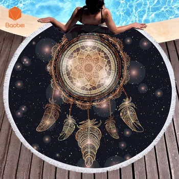 Golden Feather Microfiber soft Towel Round Beach Towel With Tassel Yoga Mat Blanket Printed 150cm Bath Towel SummerYJ52
Golden Feather Microfiber soft Towel Round Beach Towel With Tassel Yoga Mat Blanket Printed 150cm Bath Towel SummerYJ52