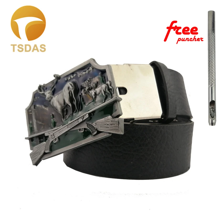New Style Cross Sika Deer Belt Buckle 8.7*6.0cm Silver Green Metal for 4cm Wide Belt Men
New Style Cross Sika Deer Belt Buckle 8.7*6.0cm Silver Green Metal for 4cm Wide Belt Men