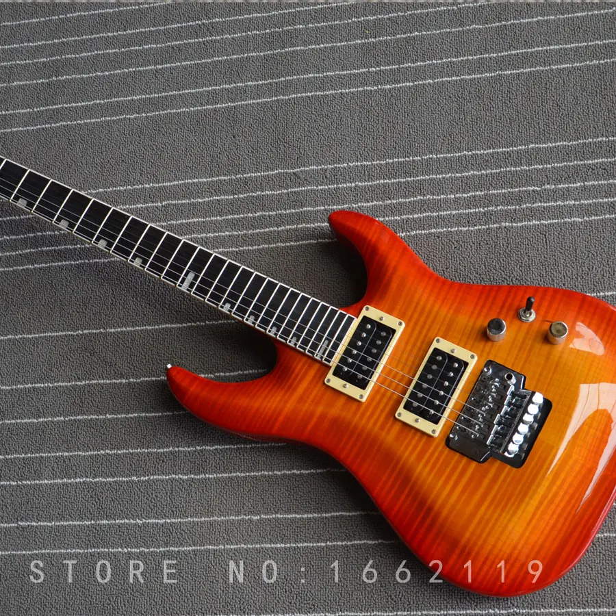 Factory Custom 6 strings electric guitar top qualtiy with floyd rose ebony fingerboard flamed maple top musical instrument shop
Factory Custom 6 strings electric guitar top qualtiy with floyd rose ebony fingerboard flamed maple top musical instrument shop