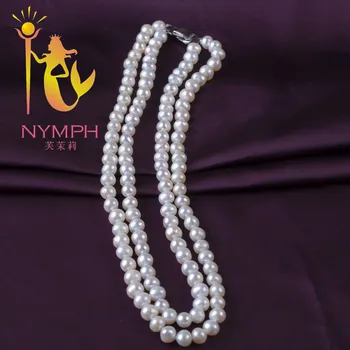 NYMPH Pearl Necklace Pearl Jewelry natural Freshwater 6-7MM Near Round white 2 rows gift for wedding Gril XL1008
NYMPH Pearl Necklace Pearl Jewelry natural Freshwater 6-7MM Near Round white 2 rows gift for wedding Gril XL1008