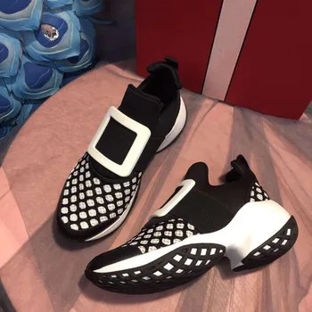 New Hot Sale Fashion Women Square Buckle Mesh Sneakers Leather Platform Thick bottom Flat Breathe Shoes Casual Shoes Woman
New Hot Sale Fashion Women Square Buckle Mesh Sneakers Leather Platform Thick bottom Flat Breathe Shoes Casual Shoes Woman