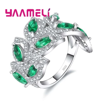 Oval Cut Green Leaf Austrian Crystal Fashion Women Wedding Engagement Promise Rings 925 Sterling Silver Fashion Jewelry
Oval Cut Green Leaf Austrian Crystal Fashion Women Wedding Engagement Promise Rings 925 Sterling Silver Fashion Jewelry