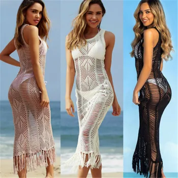 Summer Beach Dress Women Mesh Lace Long Sundress Sexy Beach Cover Ups Maxi Dress Women Beach Tunic Beach Outings For Women 2019
Summer Beach Dress Women Mesh Lace Long Sundress Sexy Beach Cover Ups Maxi Dress Women Beach Tunic Beach Outings For Women 2019