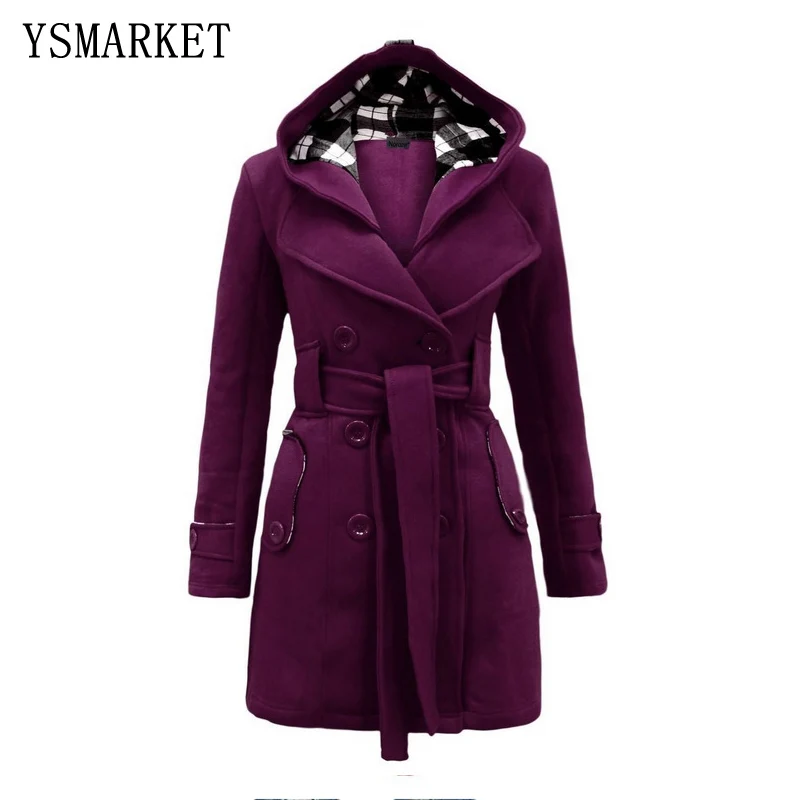 2018 Winter Woollen Long Sleeve Double-Breasted Long Coat Women Plaid Hooded Coat Fashion Slim Overcoat E8753 
2018 Winter Woollen Long Sleeve Double-Breasted Long Coat Women Plaid Hooded Coat Fashion Slim Overcoat E8753