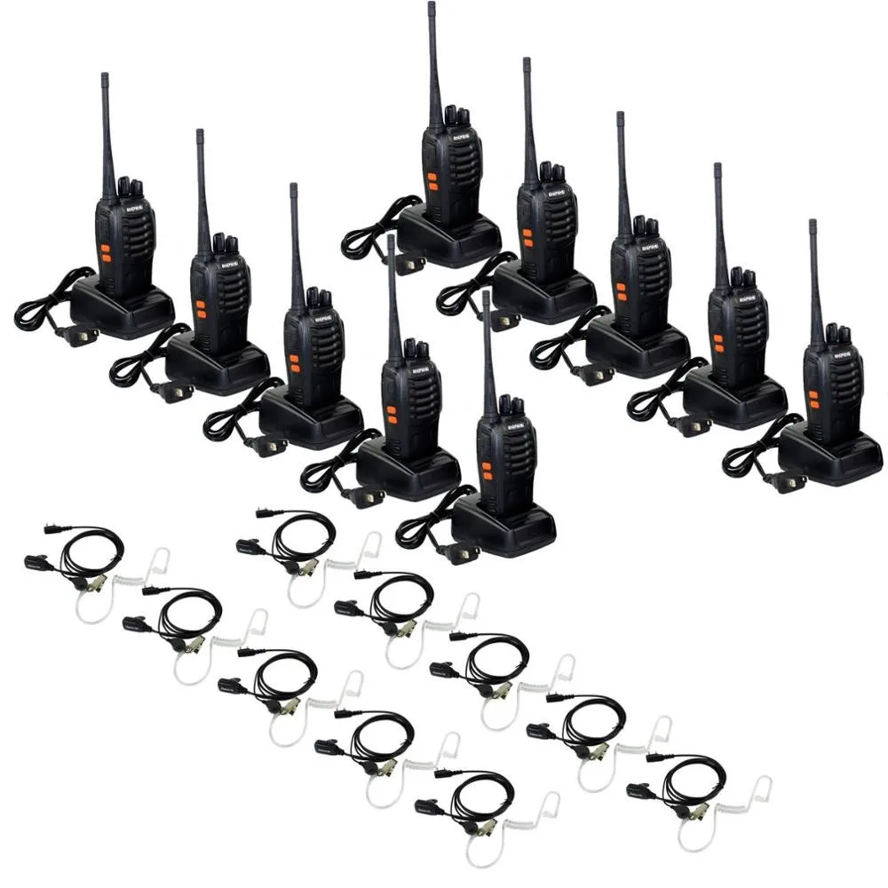10pcs BaoFeng BF-888s Walkie Talkie UHF 5W 16CH Two-Way Radio + 10x New Earpiece+russia stock
10pcs BaoFeng BF-888s Walkie Talkie UHF 5W 16CH Two-Way Radio + 10x New Earpiece+russia stock
