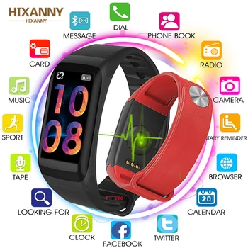 New SmartBand Colorful Screen Heart Rate Monitor Bracelet Blood Pressure Fitness Tracker Smart band Sport Watch Wristband pk F1
New SmartBand Colorful Screen Heart Rate Monitor Bracelet Blood Pressure Fitness Tracker Smart band Sport Watch Wristband pk F1