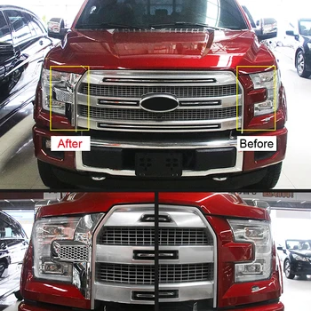 For Ford F-150 2015 2016 ABS Chrome Headlights Frame Cover Trim Car Styling
For Ford F-150 2015 2016 ABS Chrome Headlights Frame Cover Trim Car Styling