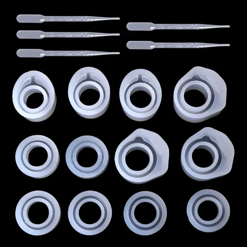 Epoxy Resin Kit Ring Silicone Molds 3 Sizes Dropper DIY Jewelry Rings 16/16.6/17mm Handmade Gifts Accessories Casting Tools
Epoxy Resin Kit Ring Silicone Molds 3 Sizes Dropper DIY Jewelry Rings 16/16.6/17mm Handmade Gifts Accessories Casting Tools