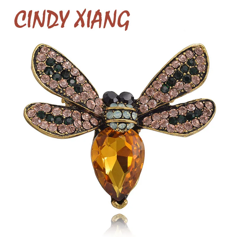CINDY XIANG 2 Colors Available Crystal Bee Brooches for Women Cute Insect Vintage Brooch Pins Summer Series Dress Jewelry Gift
CINDY XIANG 2 Colors Available Crystal Bee Brooches for Women Cute Insect Vintage Brooch Pins Summer Series Dress Jewelry Gift