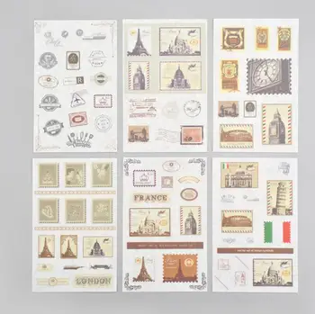 6pcs Vintage stamp paper sticker Organizer Calendar Diary Book Planner Sticker Scrapbook Decoration papeleria sale
6pcs Vintage stamp paper sticker Organizer Calendar Diary Book Planner Sticker Scrapbook Decoration papeleria sale