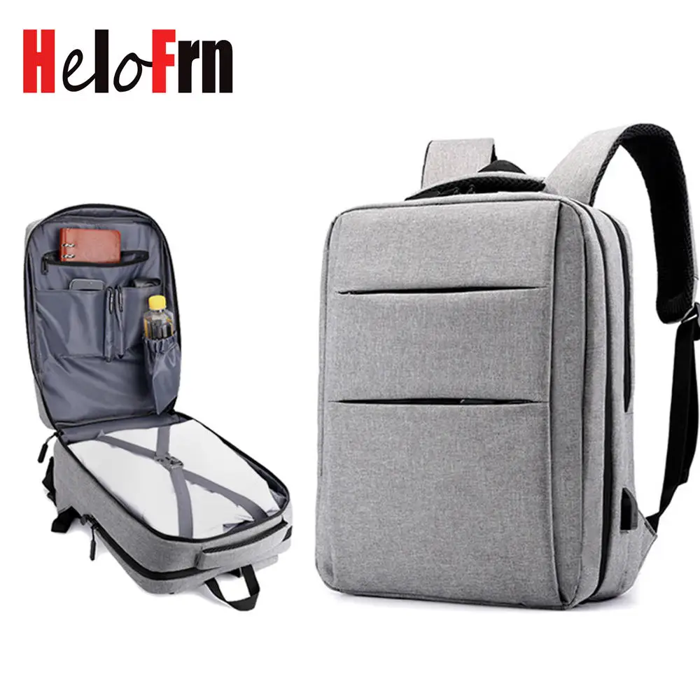 HeloFrn 2019 Fashion Men Backpack For 15.6 Laptop Bagpack USB Charg Large Capacity Backpack Male Travel Mochila Gray Black
HeloFrn 2019 Fashion Men Backpack For 15.6 Laptop Bagpack USB Charg Large Capacity Backpack Male Travel Mochila Gray Black
