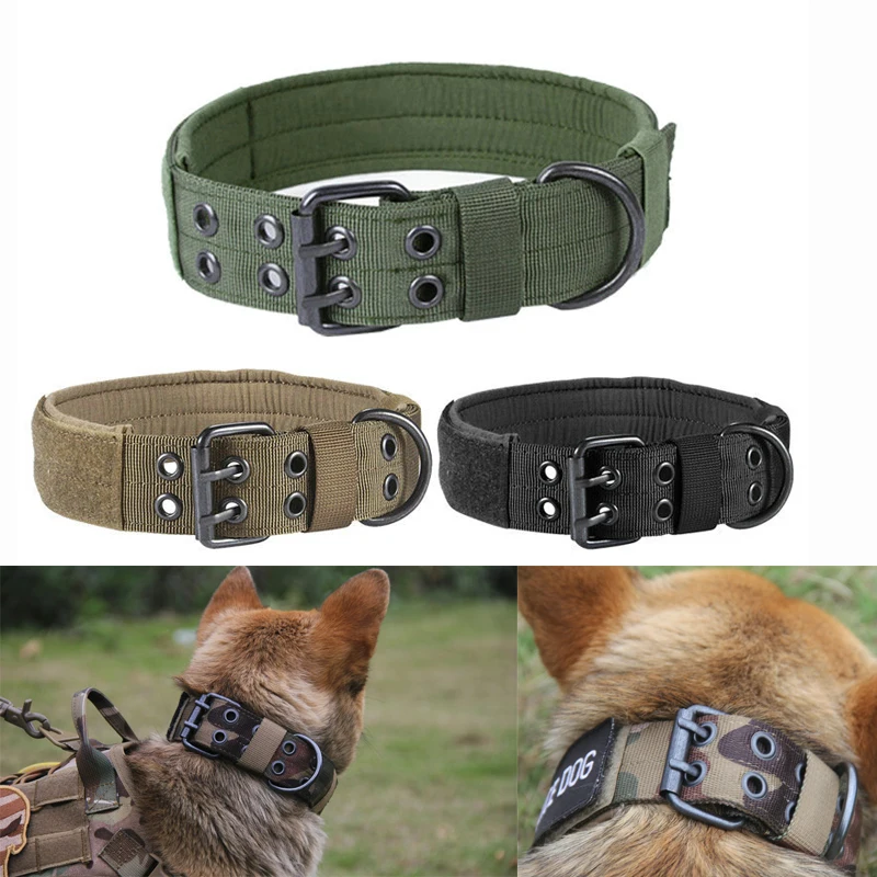 Dog Collar Adjustable Necklace Choker Large Dogs Traction Supplies Outdoor Military Tactical Hunting Dog Canine Hound Equipment
Dog Collar Adjustable Necklace Choker Large Dogs Traction Supplies Outdoor Military Tactical Hunting Dog Canine Hound Equipment