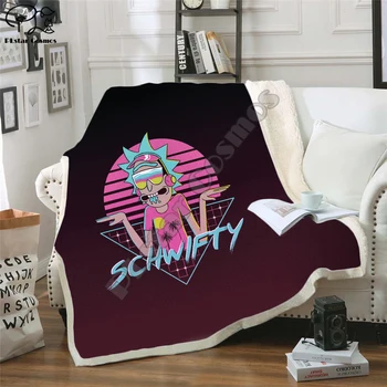 Plstar Cosmos Cartoon Rick and Morty funny character Blanket 3D print Sherpa Blanket on Bed Home Textiles Dreamlike style-3
Plstar Cosmos Cartoon Rick and Morty funny character Blanket 3D print Sherpa Blanket on Bed Home Textiles Dreamlike style-3