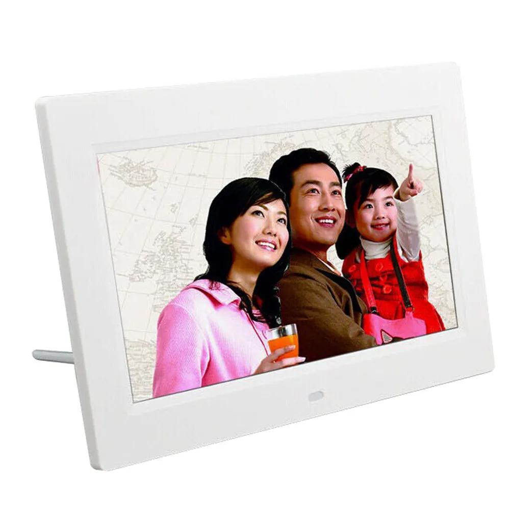 7-дюймовая цифровая фоторамка HD ЖК Цифровая с будильником Slideshow MP3/4 плеер 40JUL12 |