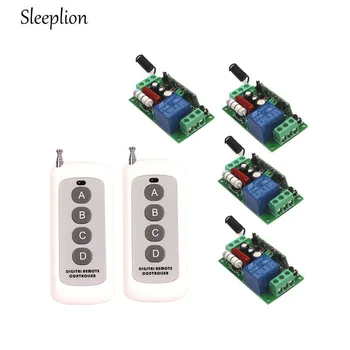 Sleeplion 220V 110V 10A Wireless RF 2 Remote Control Relay Switch Transceiver+4 Receiver Remote Light Switch Kits 
Sleeplion 220V 110V 10A Wireless RF 2 Remote Control Relay Switch Transceiver+4 Receiver Remote Light Switch Kits