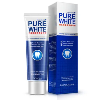 

Mint Fresh Toothpaste Whitening Remove Yellow Stains Halitosis Plaque Reduce Gingivitis Dentifrice Clean Dental