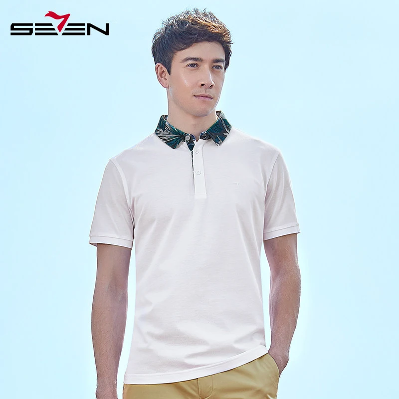 Seven7 Men's 100% mercerized cotton short sleeve shirt summer New Man Polo Shirt Mens Casual High Quantity polo 112T50210
Seven7 Men's 100% mercerized cotton short sleeve shirt summer New Man Polo Shirt Mens Casual High Quantity polo 112T50210