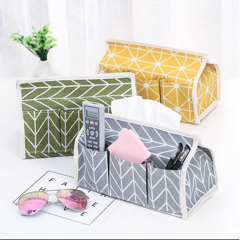 Remote Control Case Multifunction Tissue Box Home Organizer Office Storage Tool 6 Pocket Cotton Linen Fabric Tissue Holder
Remote Control Case Multifunction Tissue Box Home Organizer Office Storage Tool 6 Pocket Cotton Linen Fabric Tissue Holder