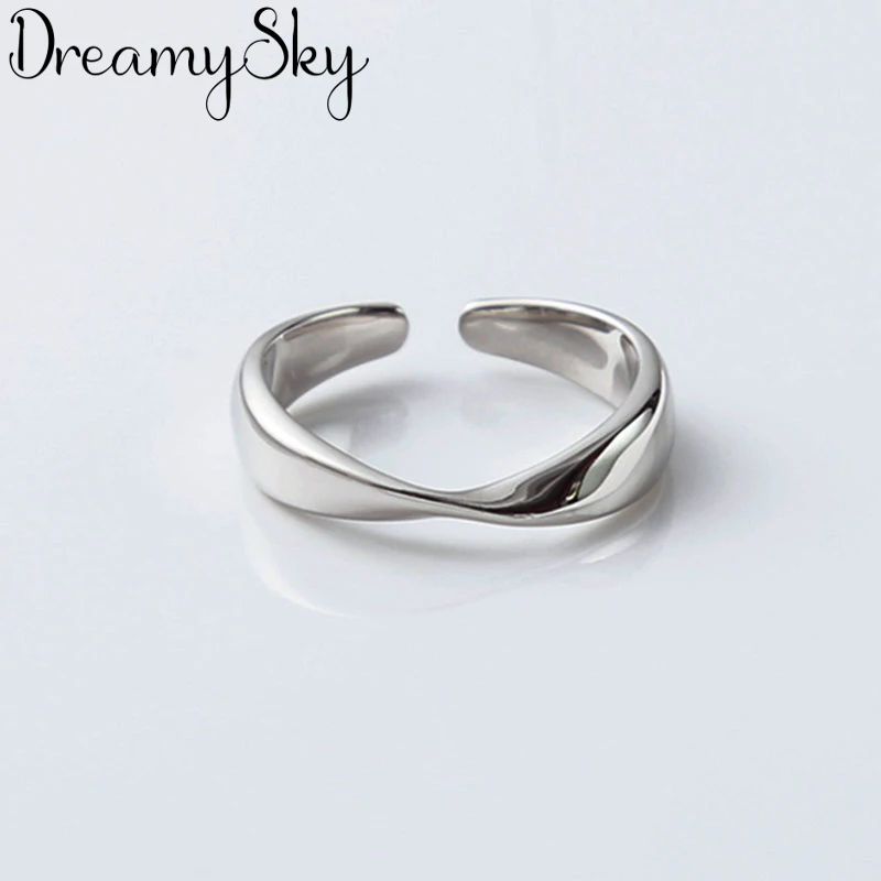 Romantic 925 Sterling Silver Wave Rings For Women Adjustable Rings Korean Fashion Jewelry
Romantic 925 Sterling Silver Wave Rings For Women Adjustable Rings Korean Fashion Jewelry