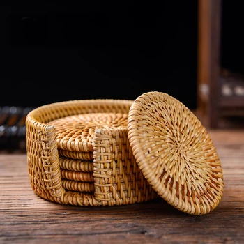 7in1 Manual Vietnam Cane Cup Mat Teapot Coaster Eco-friendly Natural Plant Kitchen Mats Retro Health Teaware Accessories Tools
7in1 Manual Vietnam Cane Cup Mat Teapot Coaster Eco-friendly Natural Plant Kitchen Mats Retro Health Teaware Accessories Tools