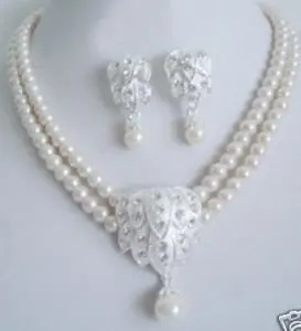 Nobility Jewellery Exquisite 8mm white cultured pearl bridal Akoya Cultured Pearl cz hook necklace earring setsnoble lady's
Nobility Jewellery Exquisite 8mm white cultured pearl bridal Akoya Cultured Pearl cz hook necklace earring setsnoble lady's