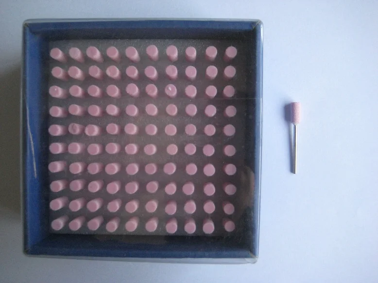 

500Pcs HP Mounted Stone for Dental Lab Polishing Porcelain,Metal alloy,Pink Color,2#,100Pcs/Pack