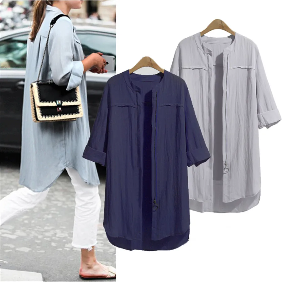 Hodisytian 2019 Fashion Women Shirts Casual Long Loose Female Tops Thin Outerwear Blouse Long Sleeve Blusas Femme Plus Size
Hodisytian 2019 Fashion Women Shirts Casual Long Loose Female Tops Thin Outerwear Blouse Long Sleeve Blusas Femme Plus Size