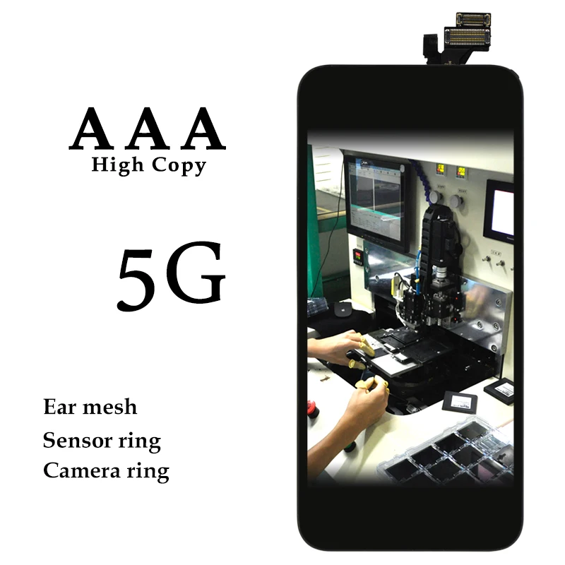 20pcs For iPhone 5 5G LCD Display AAA Black White None Spot Touch Screen Digitizer Assembly Phone Pantalla Replacement Parts
20pcs For iPhone 5 5G LCD Display AAA Black White None Spot Touch Screen Digitizer Assembly Phone Pantalla Replacement Parts