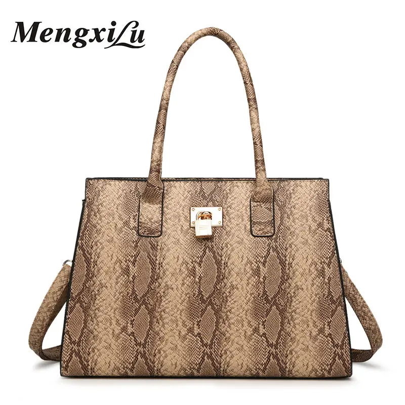 Women Handbag PU Leather Shoulder Bag Female Big Capacity Lock Striped Bags Bolsas Femininas Sac New Fashion Ladies Elegant Bag
Women Handbag PU Leather Shoulder Bag Female Big Capacity Lock Striped Bags Bolsas Femininas Sac New Fashion Ladies Elegant Bag