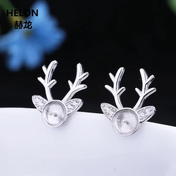 925 Sterling Silver 8mm 9mm 10mm Pearl or Round Cabochon Semi Mount Stud Earrings Women Trendy Fine Jewelry CZ Wholesale
925 Sterling Silver 8mm 9mm 10mm Pearl or Round Cabochon Semi Mount Stud Earrings Women Trendy Fine Jewelry CZ Wholesale