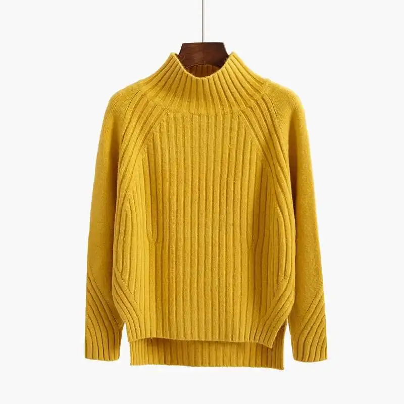Womens Split Sweaters Solid Autumn Winter Knit Turtleneck Long Sleeve Female Pullovers Woman Tops Sueter Mujer 6 Colors LS072
Womens Split Sweaters Solid Autumn Winter Knit Turtleneck Long Sleeve Female Pullovers Woman Tops Sueter Mujer 6 Colors LS072