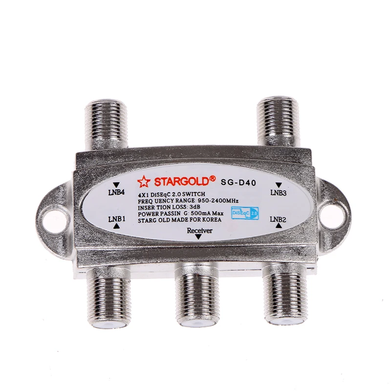 4pc/order Original 4*1 diseqc 2.0 switch satellite TV tuner switch FTA satellite receiver diseqc 4x1 satellite switch
4pc/order Original 4*1 diseqc 2.0 switch satellite TV tuner switch FTA satellite receiver diseqc 4x1 satellite switch