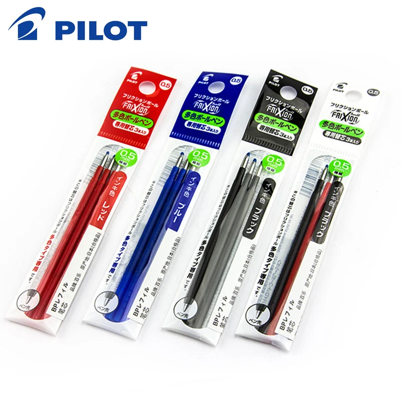 6 refills/lot (2 Packs) Pilot LFBTRF-30EF 0.5 mm FriXion Ball Gel Multi Pen Refill Three-Color Brushable Pen Core For Students
6 refills/lot (2 Packs) Pilot LFBTRF-30EF 0.5 mm FriXion Ball Gel Multi Pen Refill Three-Color Brushable Pen Core For Students