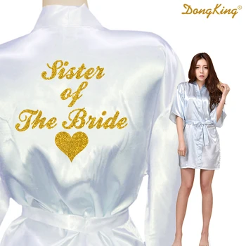 DongKing SISTER OF THE BRIDE Bridal Party Robes Sister of the Bride Heart Golden Glitter Print Kimono Robes Satin Wedding Robe
DongKing SISTER OF THE BRIDE Bridal Party Robes Sister of the Bride Heart Golden Glitter Print Kimono Robes Satin Wedding Robe