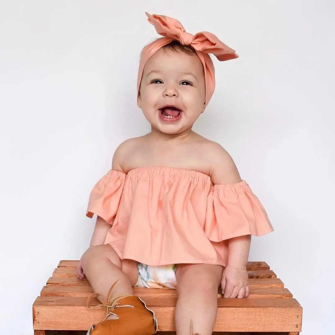 2PC Toddler Infant Child Kids Baby Girl Outfits Clothes T shirt Off Shoulder Bowknot Headband Lovely Clothes
2PC Toddler Infant Child Kids Baby Girl Outfits Clothes T shirt Off Shoulder Bowknot Headband Lovely Clothes