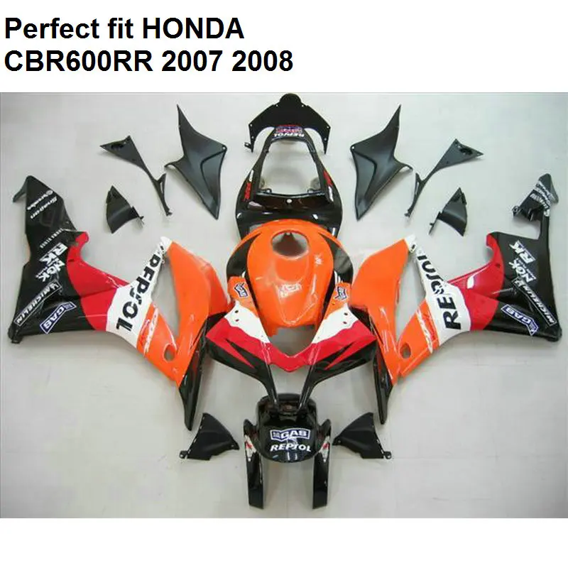 100% fit injection fairings for Honda CBR 600RR 07 08 fairing kit CBR600RR 2007 2008 orange black SZ73
100% fit injection fairings for Honda CBR 600RR 07 08 fairing kit CBR600RR 2007 2008 orange black SZ73