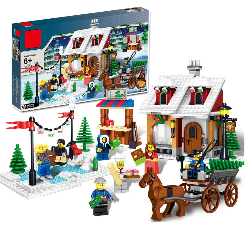 Lepin Christmas Winter Village Model Building Blocks Carriage Light House Figure Compatible Legoings Girl 10249 Brick Toy Gift
Lepin Christmas Winter Village Model Building Blocks Carriage Light House Figure Compatible Legoings Girl 10249 Brick Toy Gift