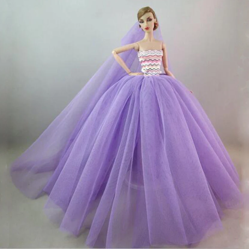 long barbie frocks