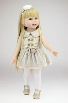 45cm/18 Inch American baby dolls for girls photography Plastic Reborn Dolls Babies Girl Doll for Kid's Birthday silver dress
45cm/18 Inch American baby dolls for girls photography Plastic Reborn Dolls Babies Girl Doll for Kid's Birthday silver dress