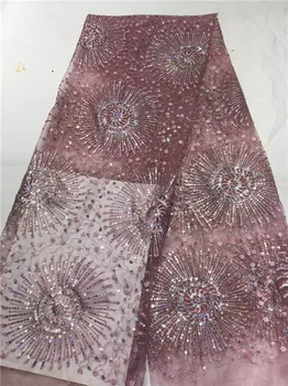 Nigerian Lace Fabrics For Wedding 2018 New African French Lace Fabric High Quality Sequins Lace, Pink Color Lace Applique(FJ-4
Nigerian Lace Fabrics For Wedding 2018 New African French Lace Fabric High Quality Sequins Lace, Pink Color Lace Applique(FJ-4