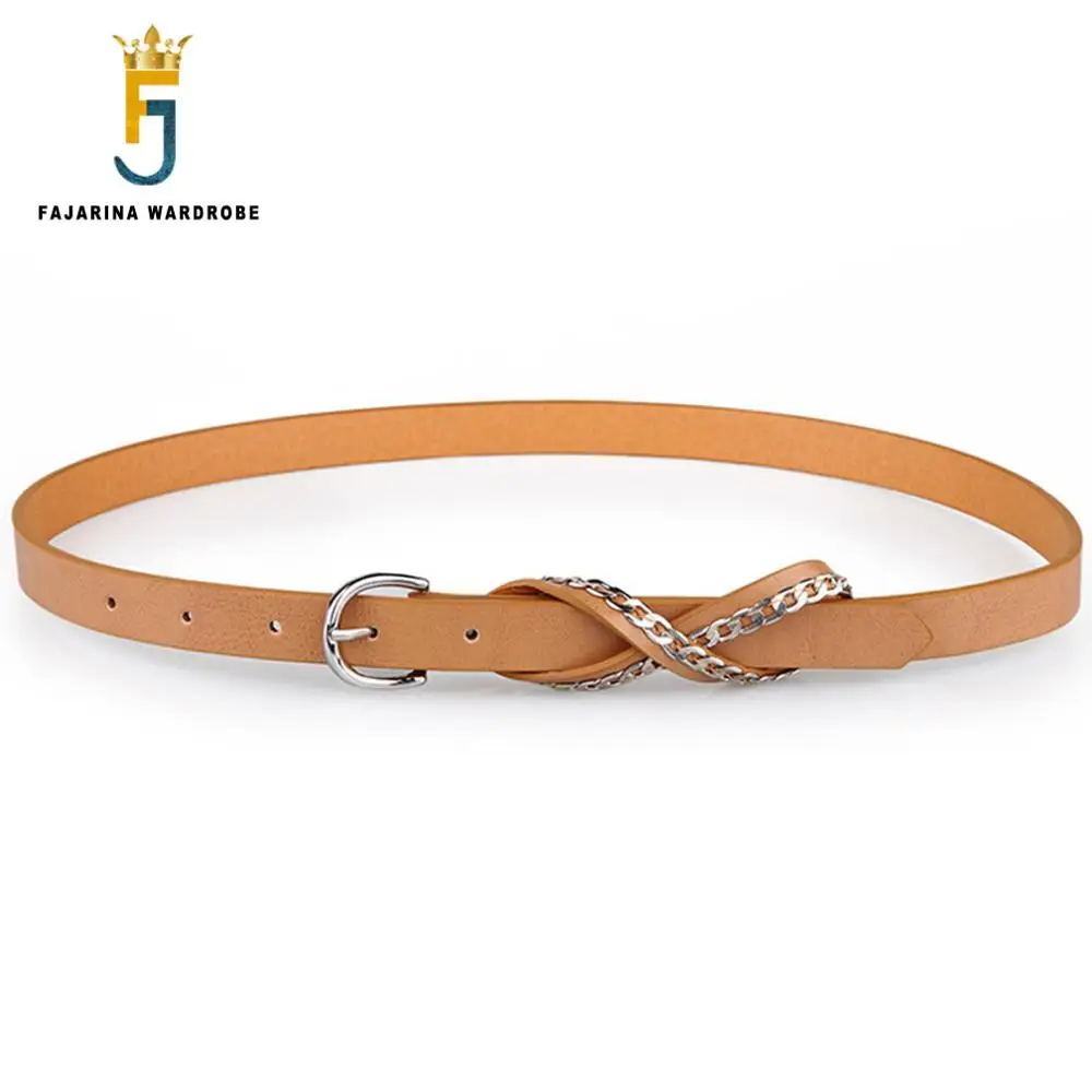 Lady Quality Fine Leisure PU Leather Belt Decorative Metal Chain Ladies Buckle Belts Dress 1.9cm Width for Women LDFJ057
Lady Quality Fine Leisure PU Leather Belt Decorative Metal Chain Ladies Buckle Belts Dress 1.9cm Width for Women LDFJ057