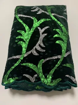 (5yards/piece) high quality African party lace fabric laser cut embroidered lace farbc with green silver sequins for party c4
(5yards/piece) high quality African party lace fabric laser cut embroidered lace farbc with green silver sequins for party c4