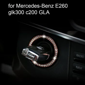 for Mercedes Benz E260 glk300 c200 GLA circle Ignition switch start the car key ring diamond 2 colors for choice
for Mercedes Benz E260 glk300 c200 GLA circle Ignition switch start the car key ring diamond 2 colors for choice