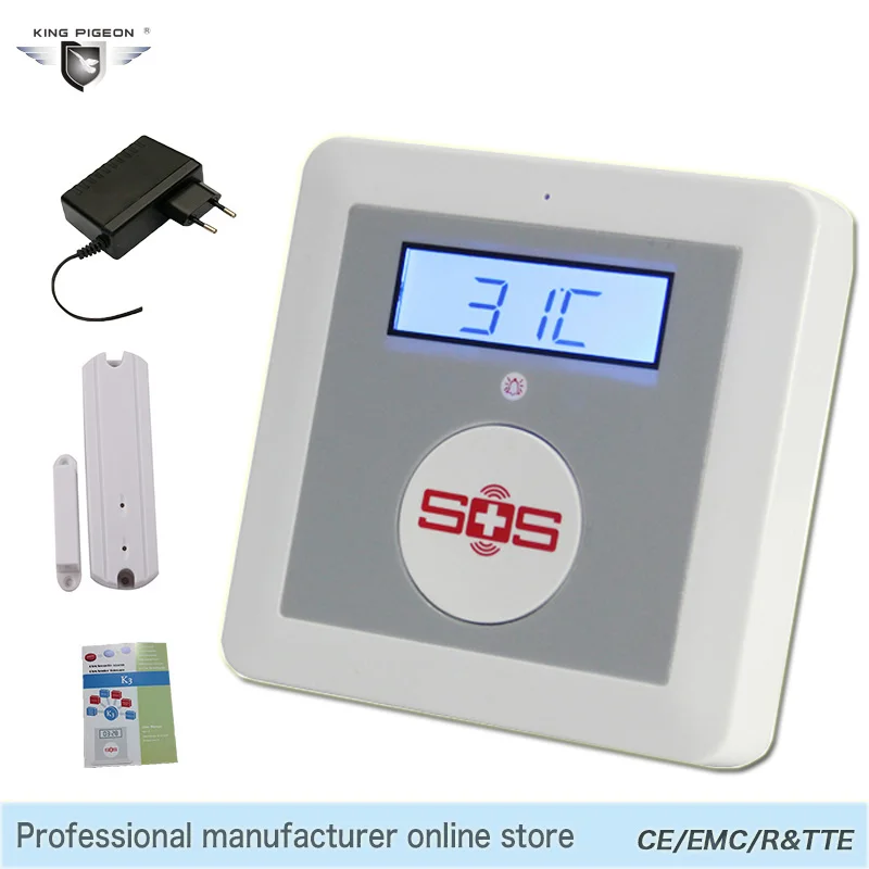 Smart Alarm Wireless Android IOS APP Remote Control GSM SMS Alarm System Home Security Elderly Helper SOS Button Door Sensor K3
Smart Alarm Wireless Android IOS APP Remote Control GSM SMS Alarm System Home Security Elderly Helper SOS Button Door Sensor K3