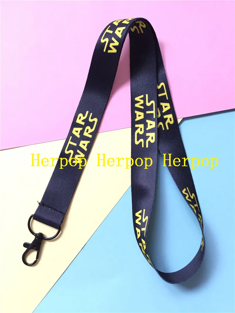 Lot 12pcs cartoon Star black Key Lanyard Badge ID Cards Holders Neck Straps with Keyring Gifts Party Favors | Украшения и